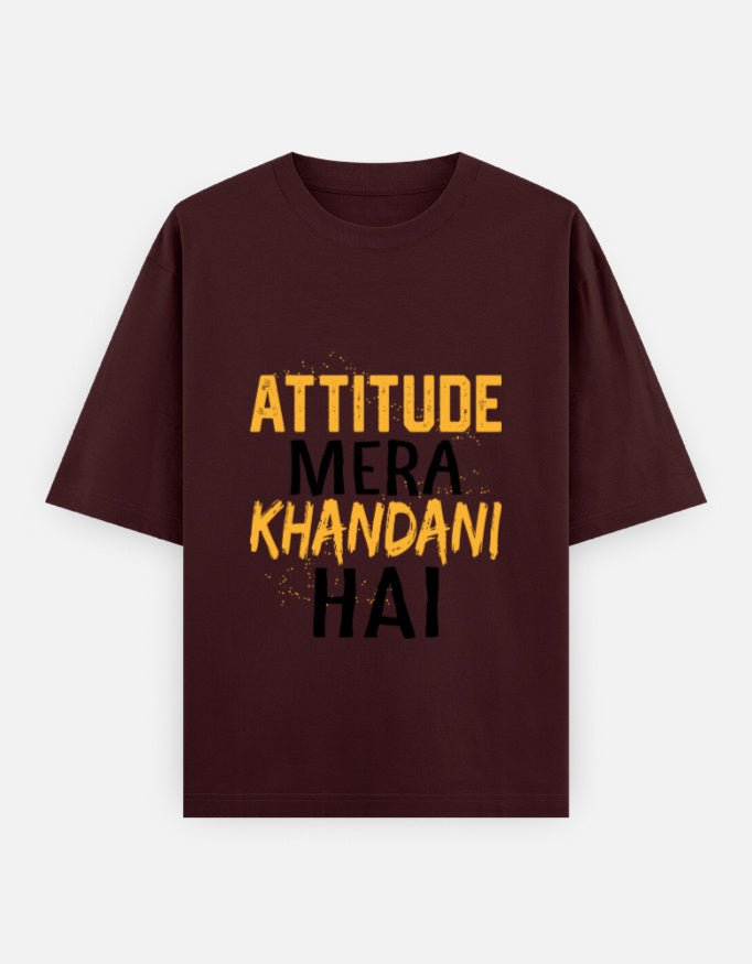 Attitude Unisex Oversized T-Shirt - WitWear.in -