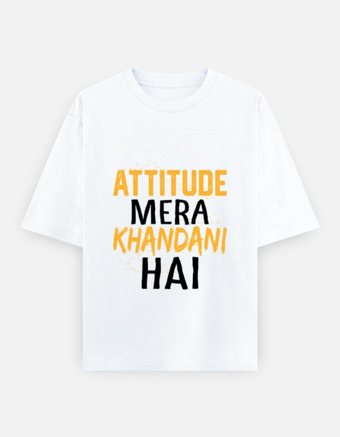 Attitude Unisex Oversized T-Shirt - WitWear.in -