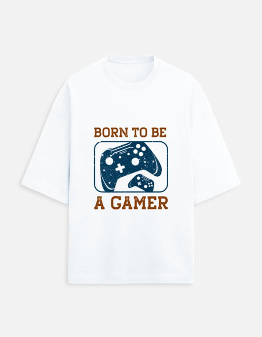 Born To Be Gamer Unisex Oversized Tee - WitWear.in -