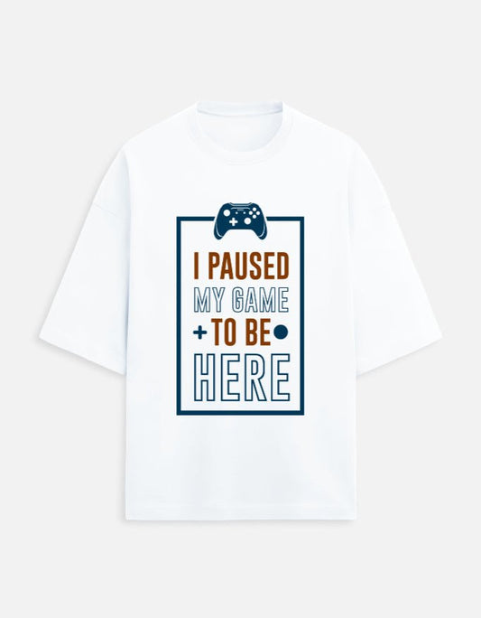 Game Pause Unisex Oversized Tee - WitWear.in -