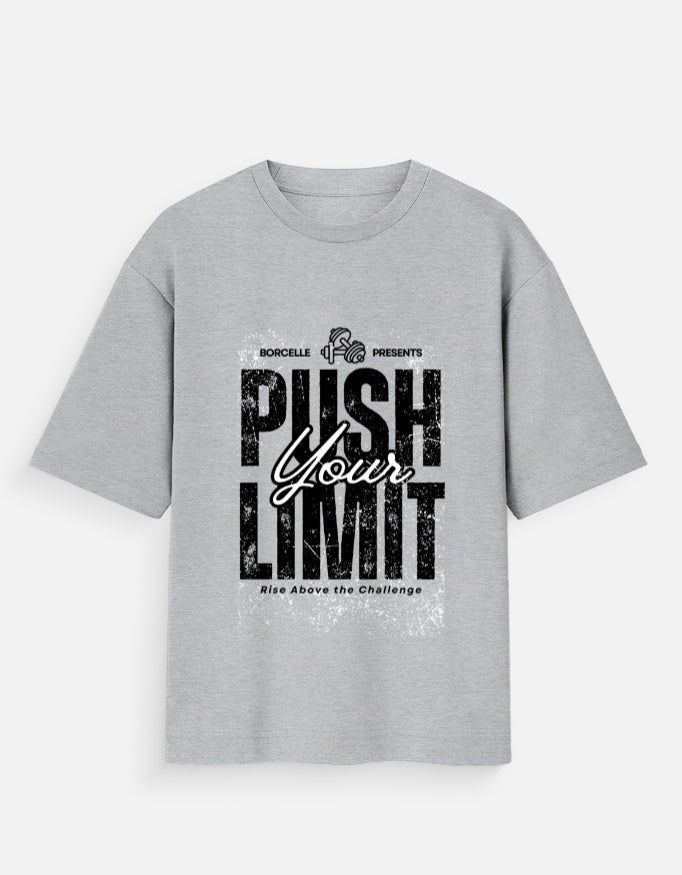 Push Your Limit Unisex Oversized T-Shirt - WitWear.in -
