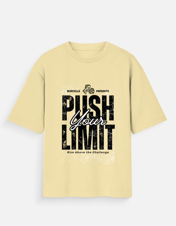 Push Your Limit Unisex Oversized T-Shirt - WitWear.in -