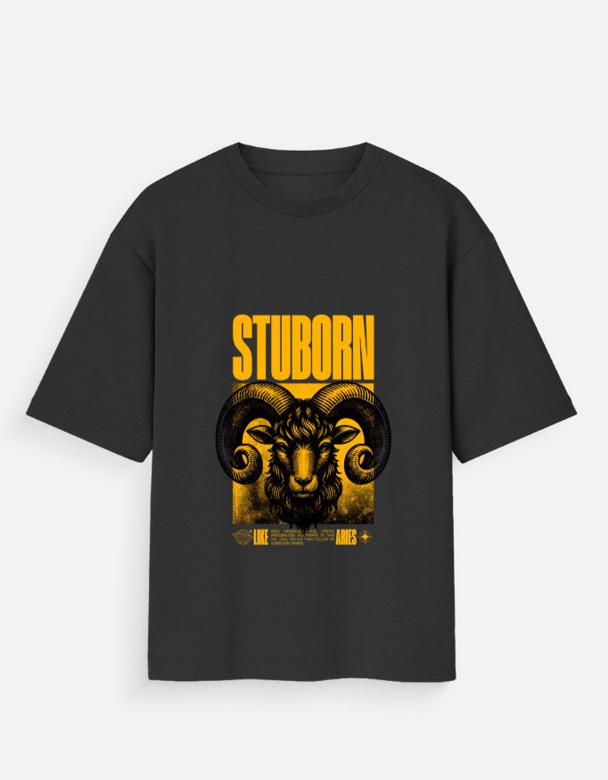 STUBORN Unisex Oversized T-Shirt - WitWear.in -
