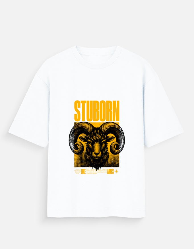STUBORN Unisex Oversized T-Shirt - WitWear.in -