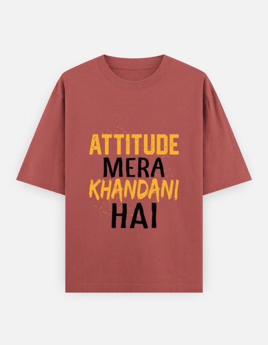 Attitude Unisex Oversized T-Shirt - WitWear.in - 
