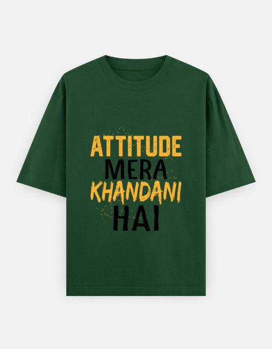 Attitude Unisex Oversized T-Shirt - WitWear.in - 