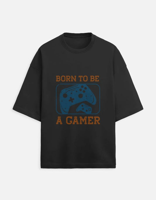 Born To Be Gamer Unisex Oversized Tee - WitWear.in - 