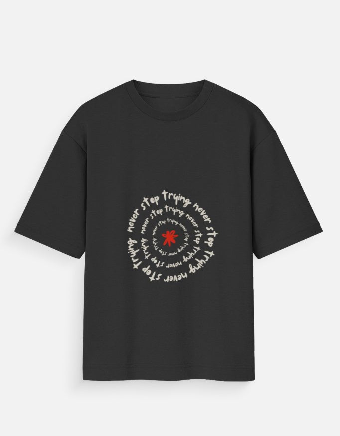 Never Stop Unisex Oversized T-Shirt - WitWear.in - 