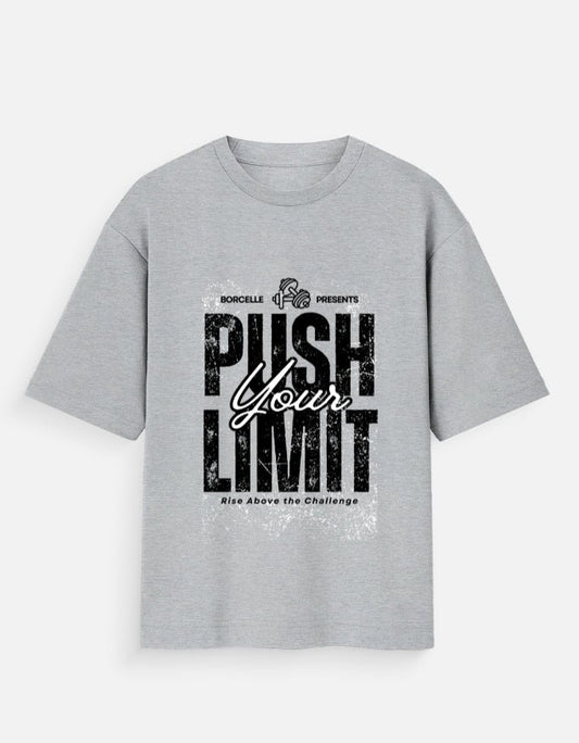 Push Your Limit Unisex Oversized T-Shirt - WitWear.in - 