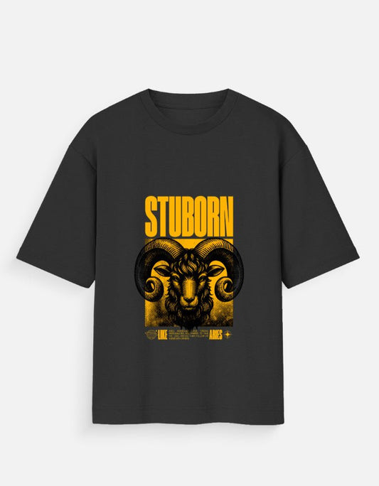 STUBORN Unisex Oversized T-Shirt - WitWear.in - 