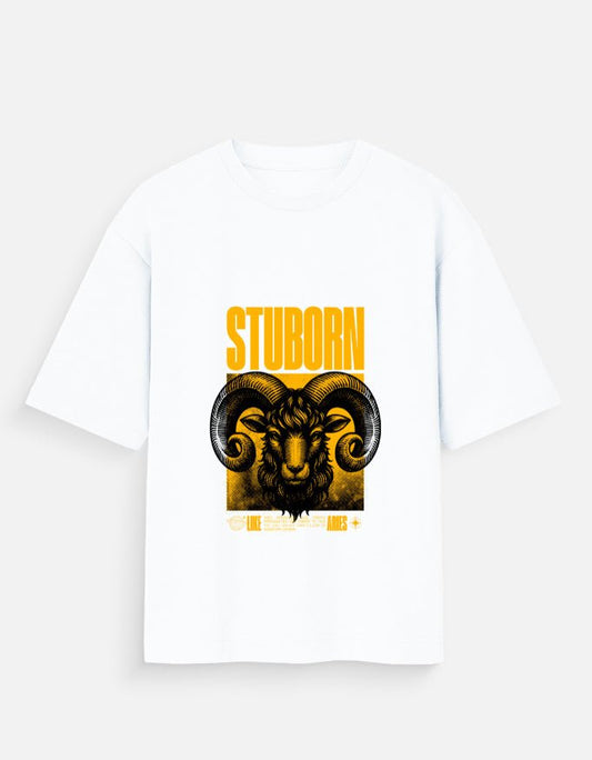 STUBORN Unisex Oversized T-Shirt - WitWear.in - 